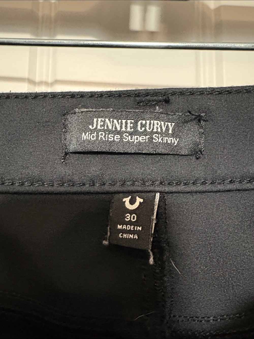 Black Stretch True Religion Skinny Pants - Picture 5 of 5